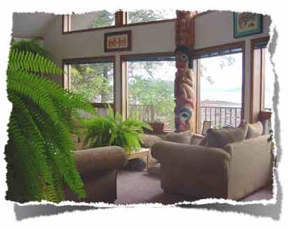 Living Room at Dreamcatcher B&B